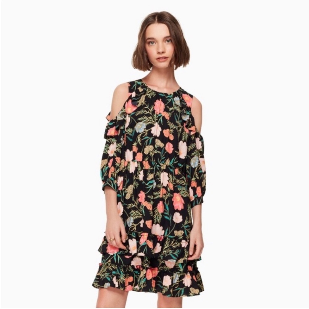 Kate Spade blossom cold shoulder mini dress